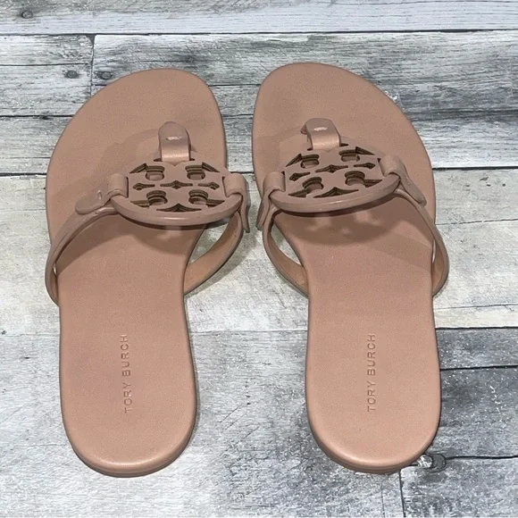 TORY BURCH Miller Soft Sandal - Light Makeup - SZ - 6.5 .US - Picture 3 of 9